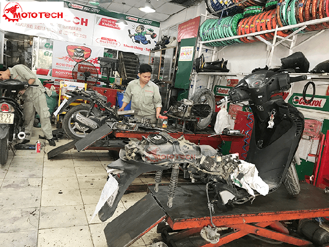 Mototech làm lại xe máy hơi uy tín