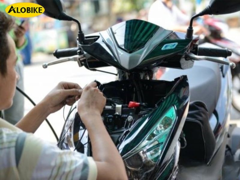 xe ab hết bình