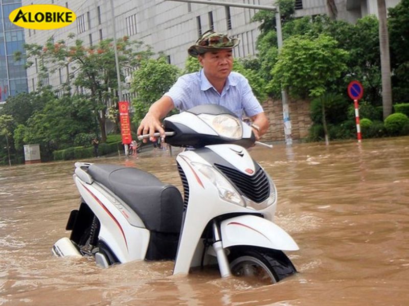 xe chết máy do ngập nước