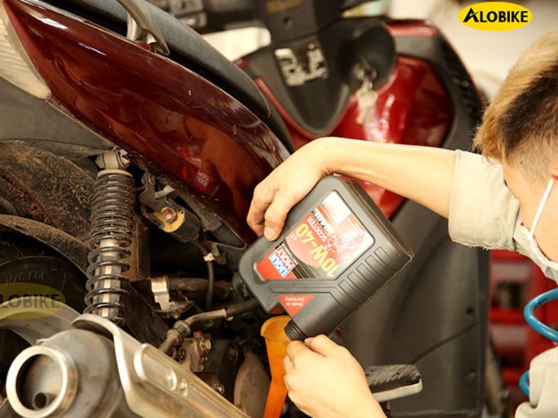 xe máy bị ngập nước