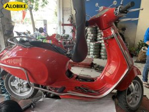 xe vespa không đề được