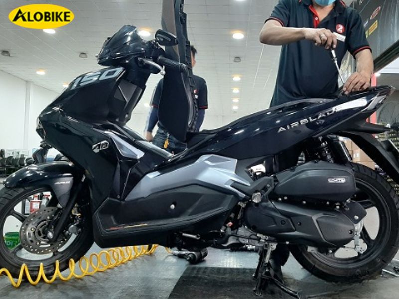 xe ab hết bình