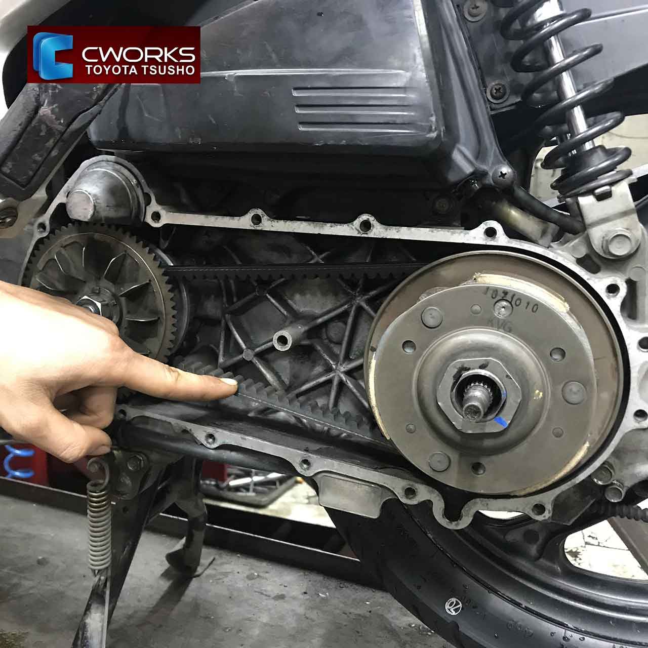 khắc phục xe tay ga kêu to khi tăng tốc