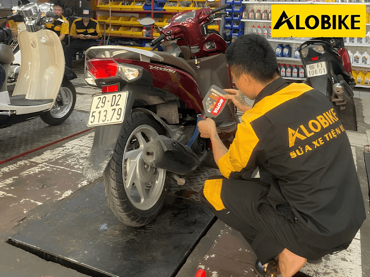 nồi xe tay ga bị hú